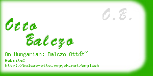 otto balczo business card